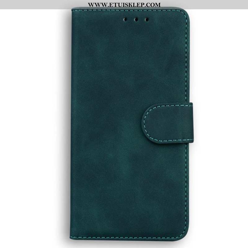 Etui Folio do Oppo Reno 8 Skórzany Efekt Couture